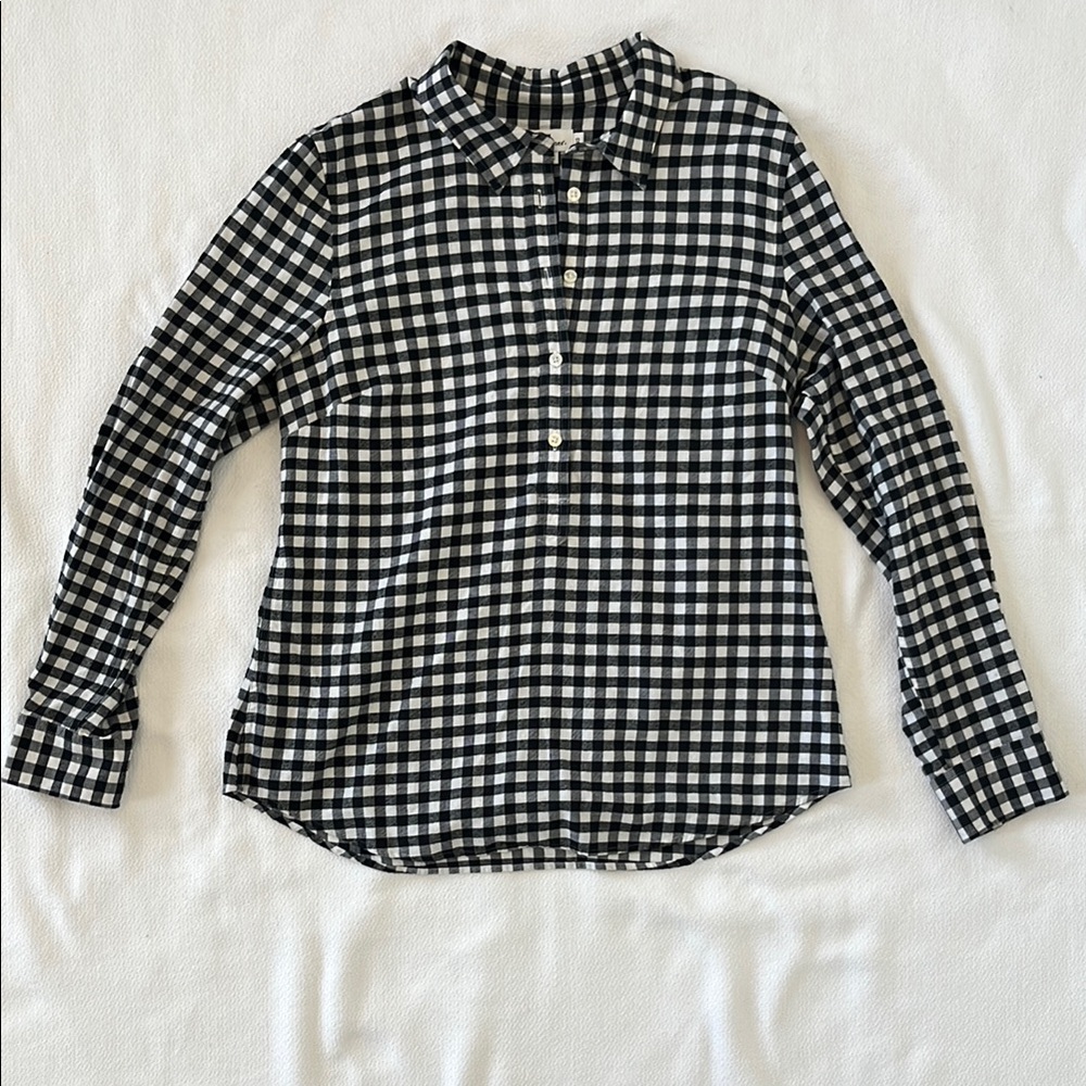 Vineyard Vines Gingham Cotton Long Sleeve Shirt Size 12